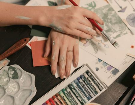 Pintura Terapêutica com Giz Pastel Para Aliviar o Estresse